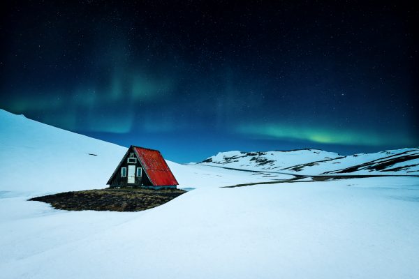 Alone with white and green